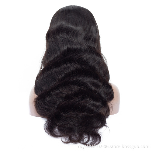 Malaysian Unprocessed Virgin Remy Human Hair 6x13 Free Part Body Wave Long Hair Lace Wigs for Women